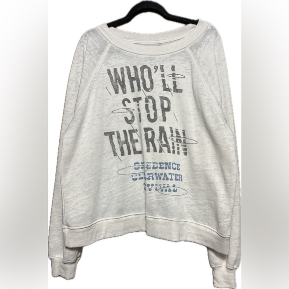 Recycled Karma Credence Who’ll Stop The Rain Oversized XS Crew Neck - Picture 2 of 5